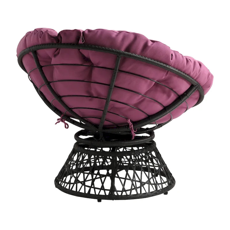 Fauteuil Papasan en osier tressé