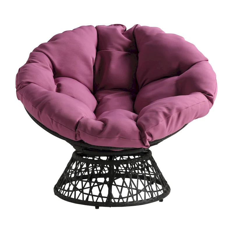 Fauteuil Papasan en osier tressé