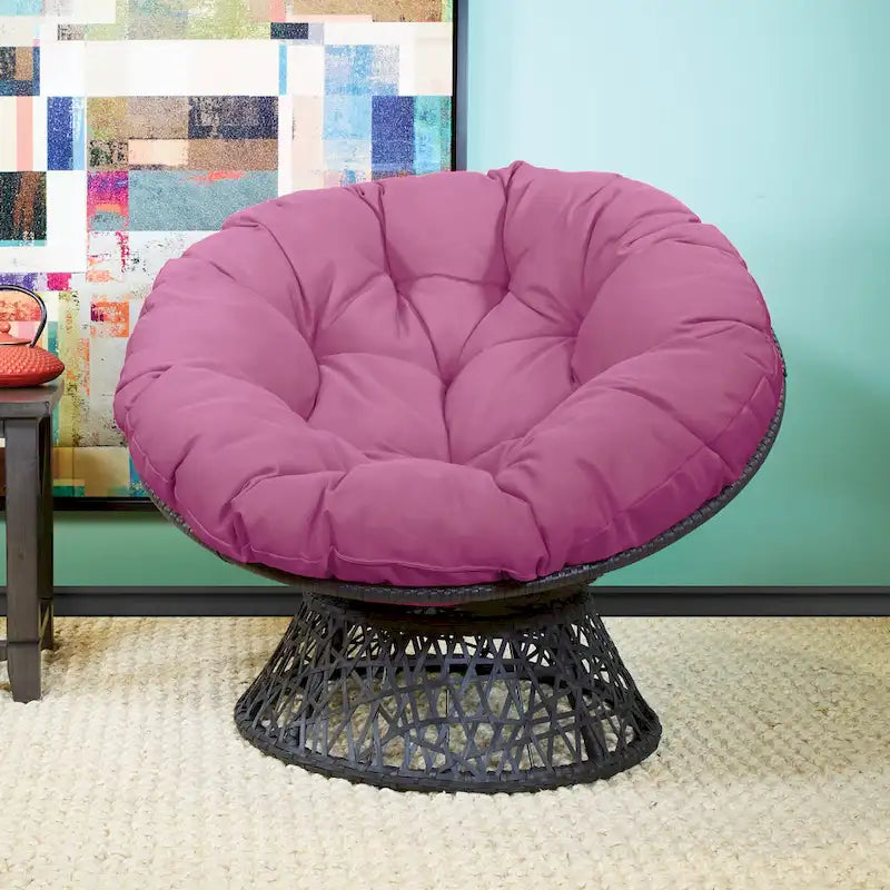 Fauteuil Papasan en osier tressé