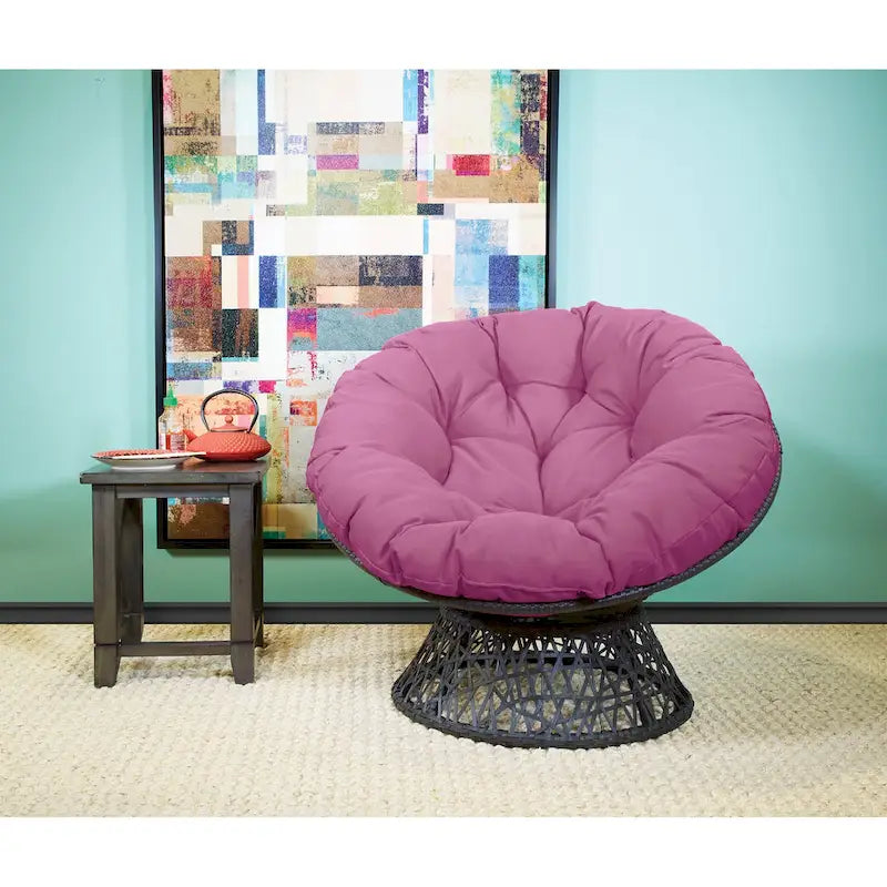 Fauteuil Papasan en osier tressé