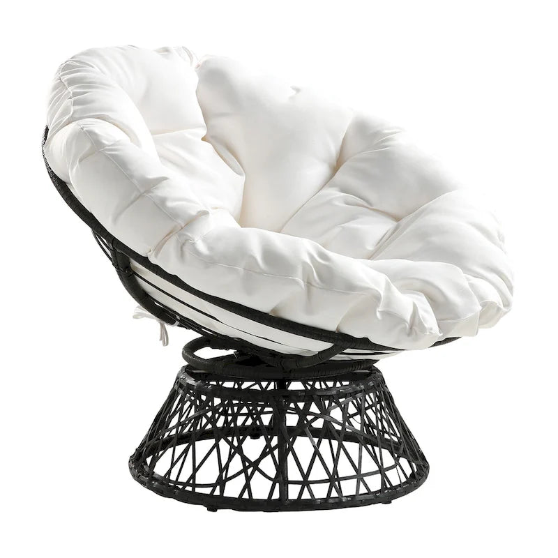 Fauteuil Papasan en osier tressé