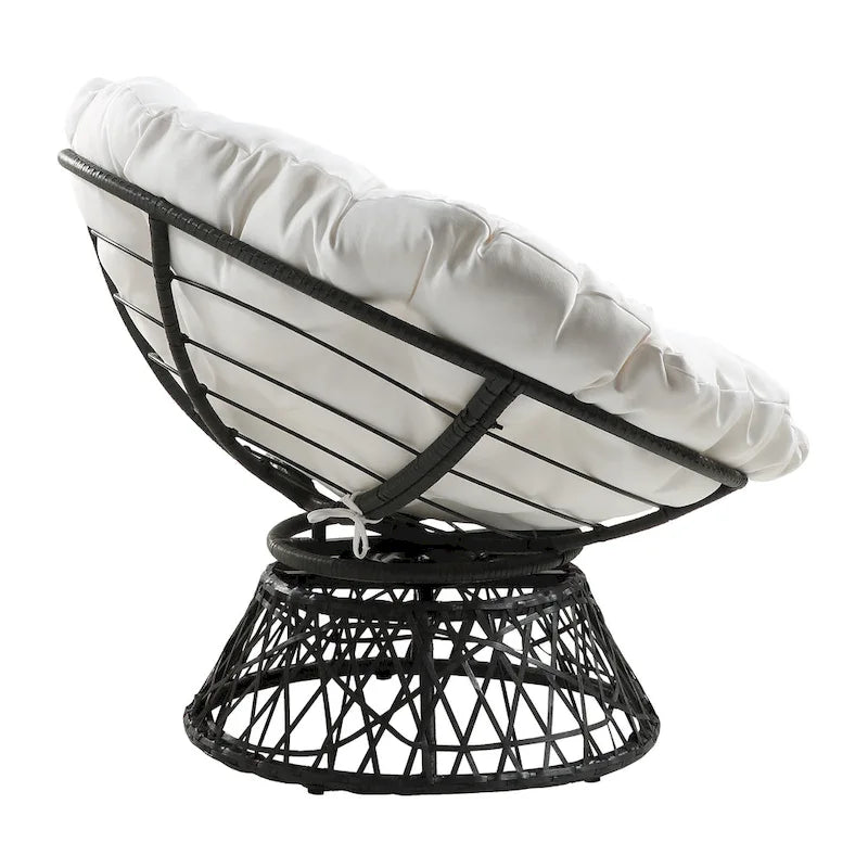 Fauteuil Papasan en osier tressé