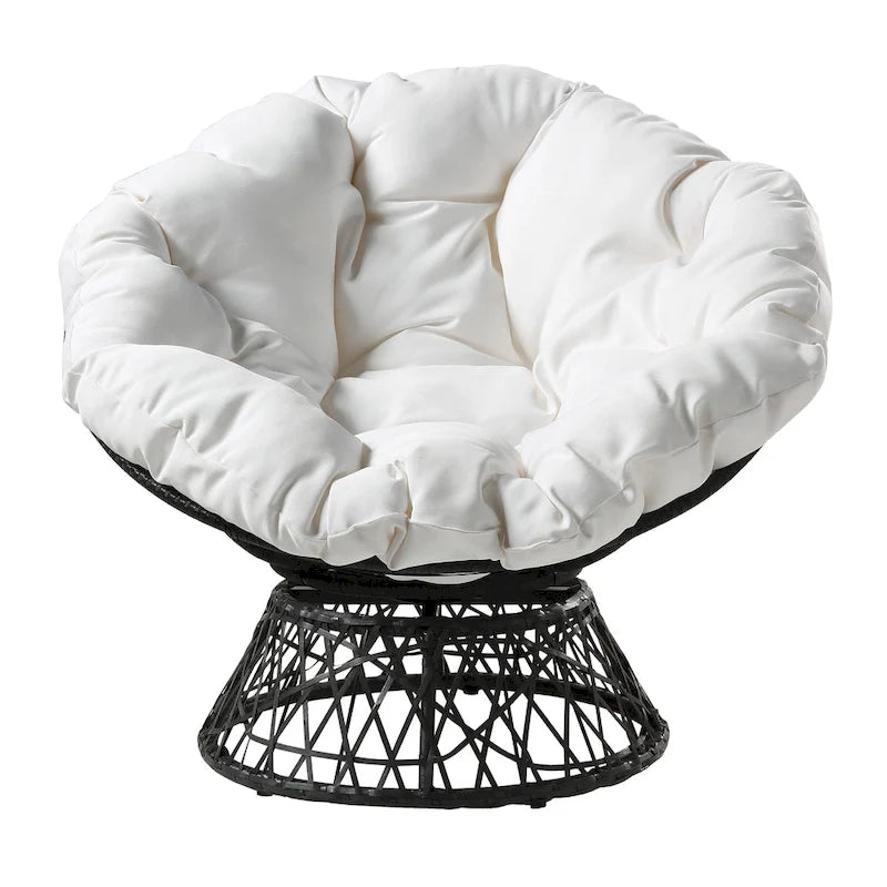 Fauteuil Papasan en osier tressé