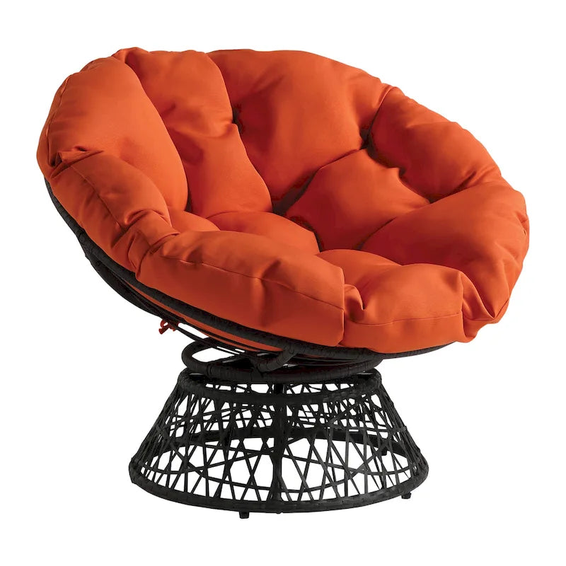 Fauteuil Papasan en osier tressé