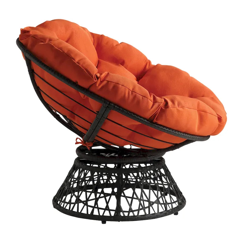 Fauteuil Papasan en osier tressé
