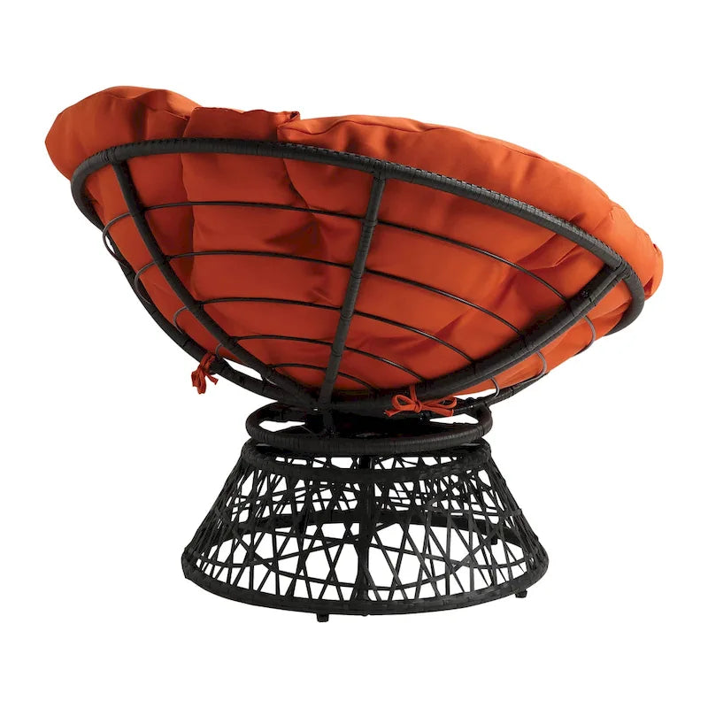 Fauteuil Papasan en osier tressé