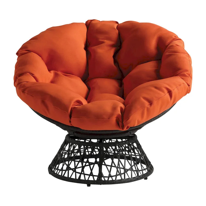 Fauteuil Papasan en osier tressé