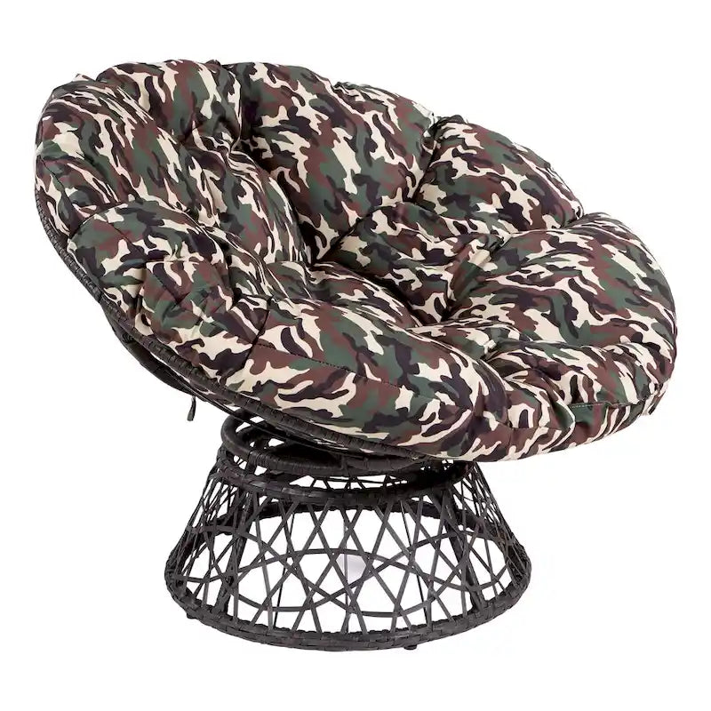 Fauteuil Papasan en osier tressé
