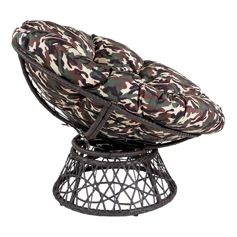 Fauteuil Papasan en osier tressé