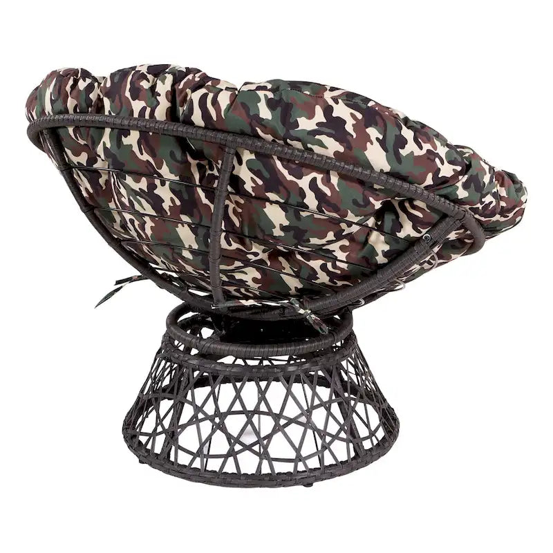 Fauteuil Papasan en osier tressé