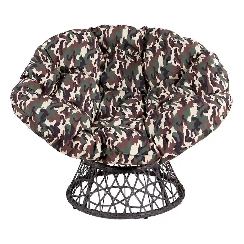 Fauteuil Papasan en osier tressé
