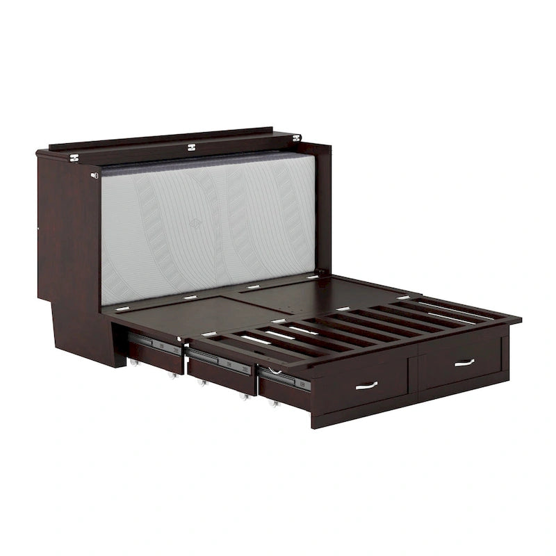Lit escamotable Queen avec matelas