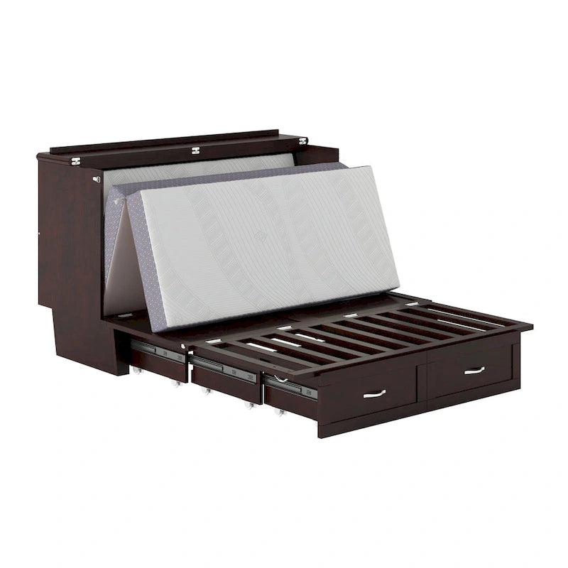 Lit escamotable Queen avec matelas