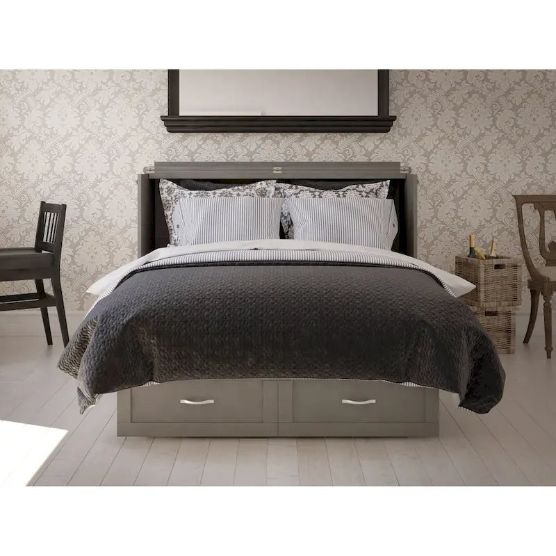 Lit escamotable Queen avec matelas