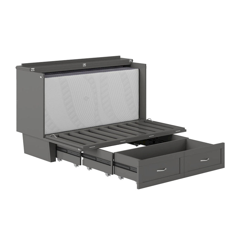 Lit escamotable Queen avec matelas