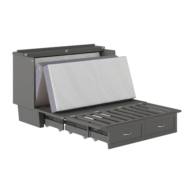 Lit escamotable Queen avec matelas