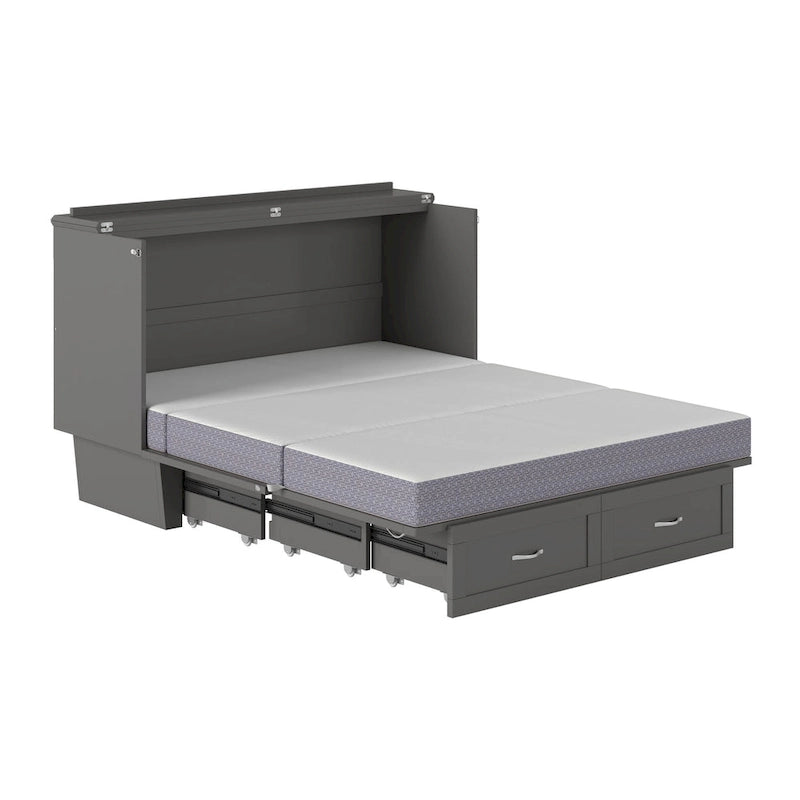 Lit escamotable Queen avec matelas