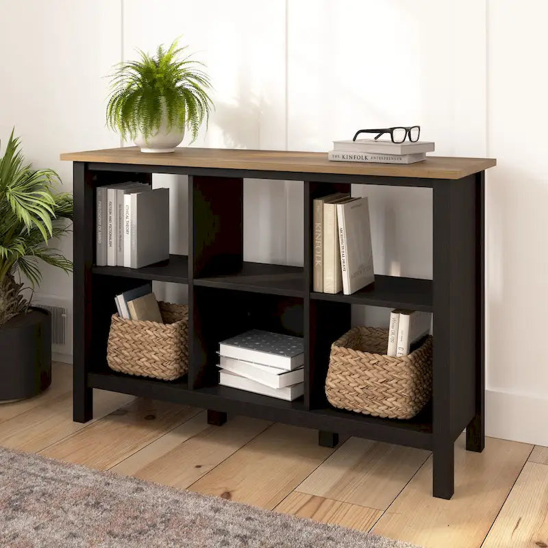 Organisateur et rangement bibliothèque 6 cubes