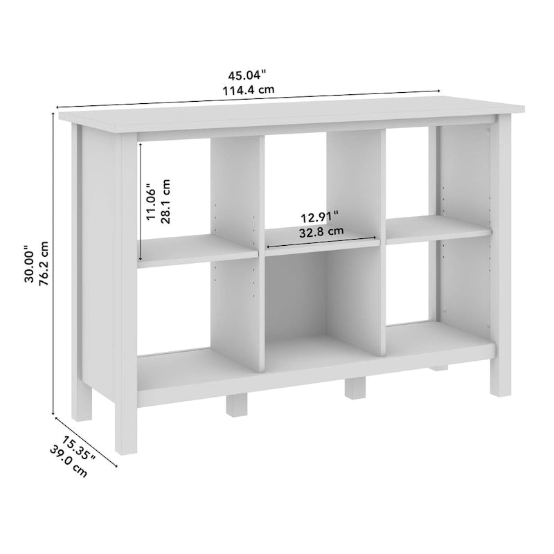 Organisateur et rangement bibliothèque 6 cubes