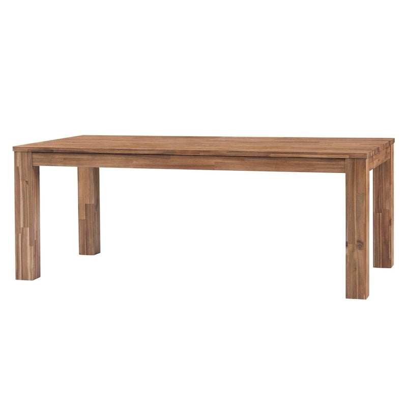 Table de salle à manger rectangulaire de 75 po avec pieds carrés