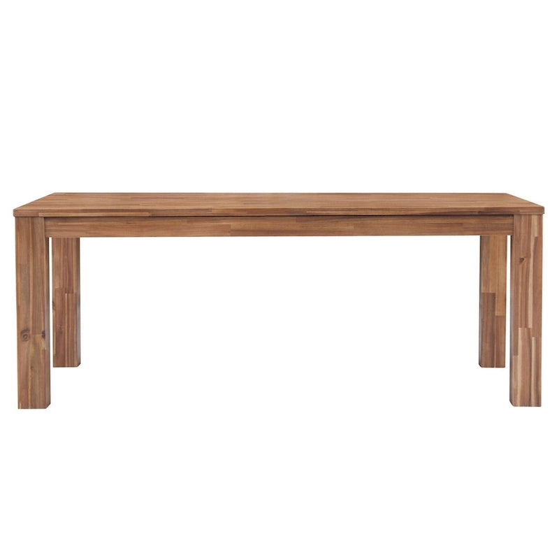 Table de salle à manger rectangulaire de 75 po avec pieds carrés