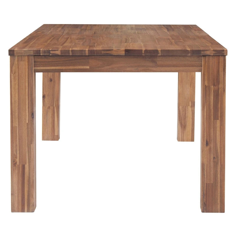 Table de salle à manger rectangulaire de 75 po avec pieds carrés