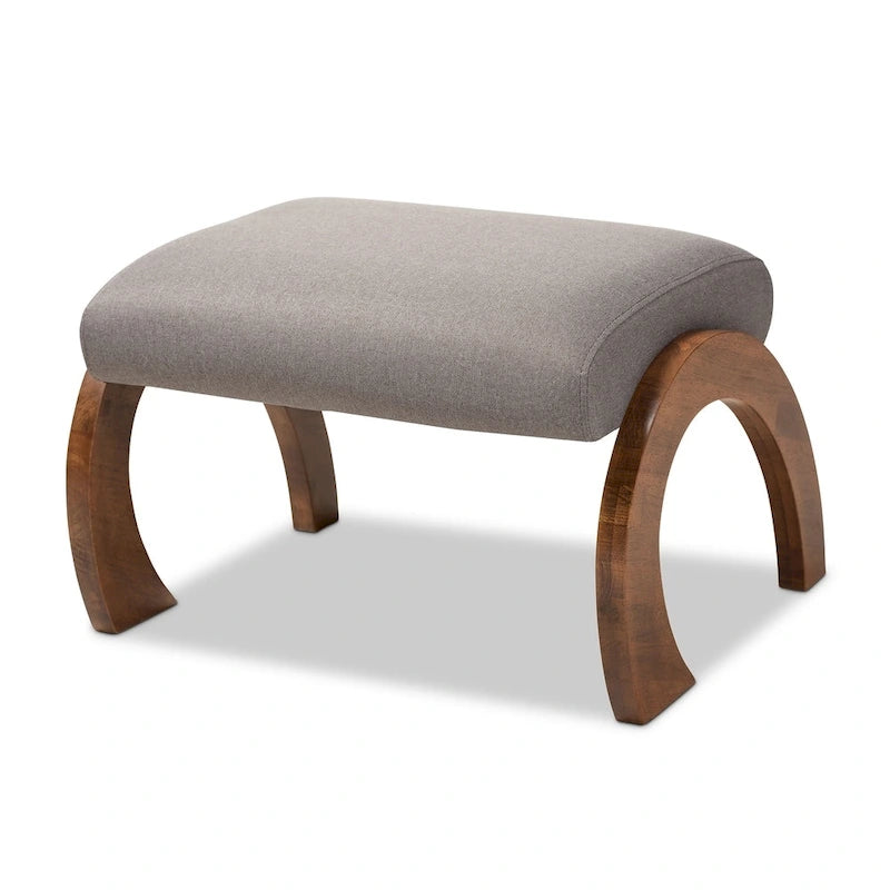 Ottoman contemporain rembourré en tissu