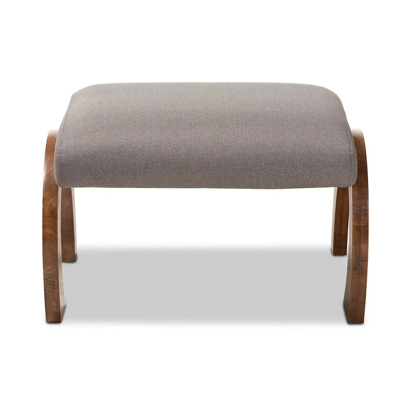 Ottoman contemporain rembourré en tissu