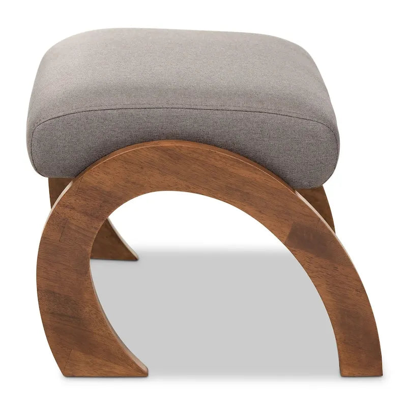 Ottoman contemporain rembourré en tissu