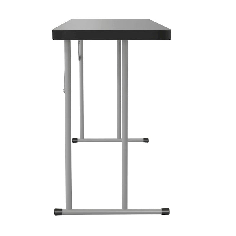 Table de formation pliante rectangulaire en plastique blanc imitation granit de 1,8 m