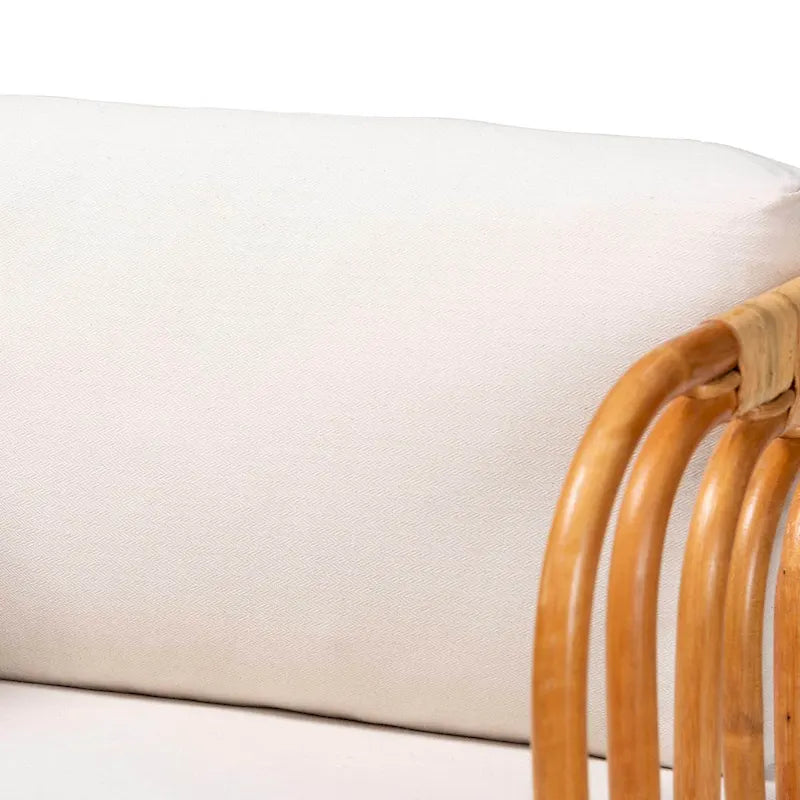 Fauteuil moderne en rotin naturel de style bohème