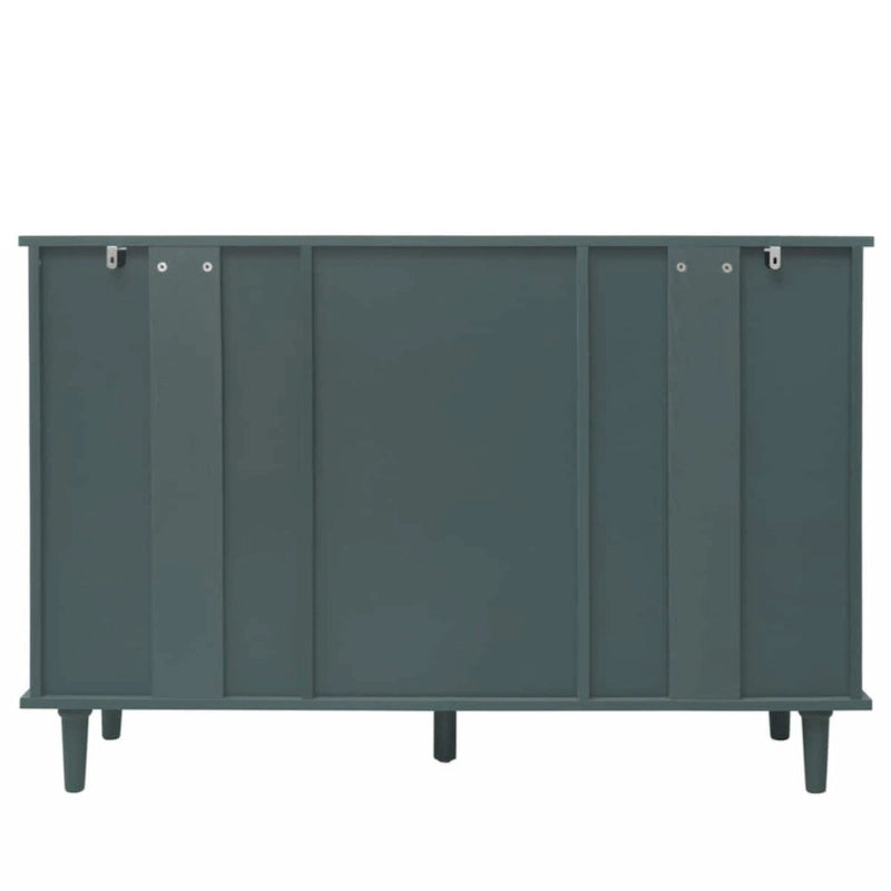 Meuble de rangement 2 portes et 3 tiroirs, meuble américain, convient pour chambre à coucher, salon, bureau