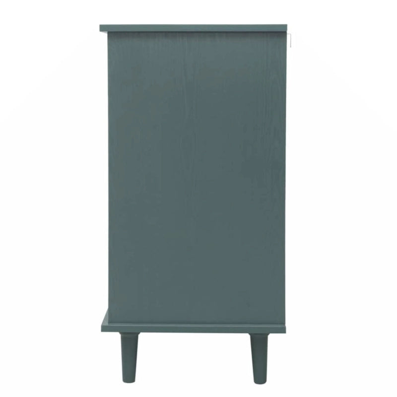 Meuble de rangement 2 portes et 3 tiroirs, meuble américain, convient pour chambre à coucher, salon, bureau