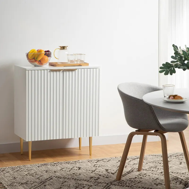 Meuble Buffet Bahut Lot de 2 avec Étagères Réglables - N/A
