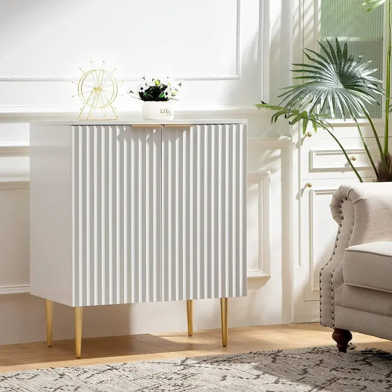 Meuble Buffet Bahut Lot de 2 avec Étagères Réglables - N/A