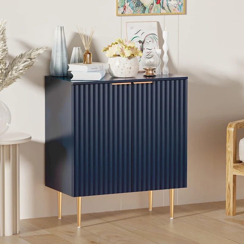 Meuble Buffet Bahut Lot de 2 avec Étagères Réglables - N/A