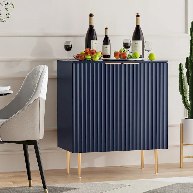 Meuble Buffet Bahut Lot de 2 avec Étagères Réglables - N/A