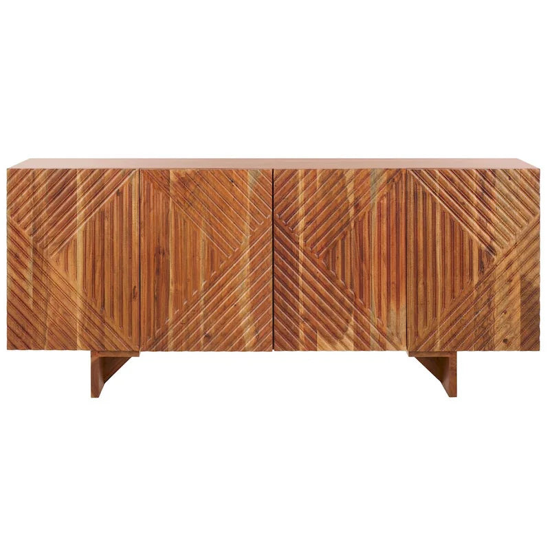 Buffet en bois à 4 portes - 68Lx18Px30H